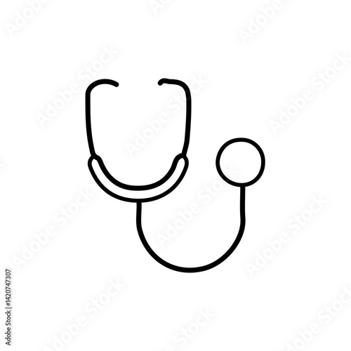 vector illustration of  medical icon element with outline style	
