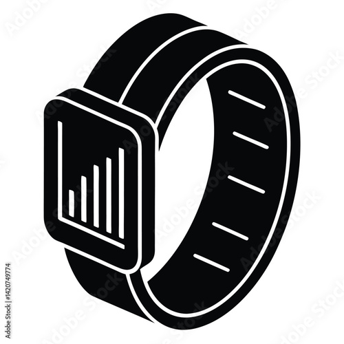 Fitness Band Tracking Workout Statistics