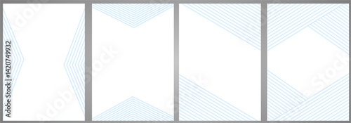 Tableau sur toile Abstract cover template | Creative pattern cover background with line stripe | E