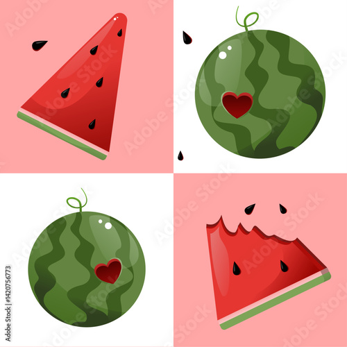 Watermellon seamless pattern