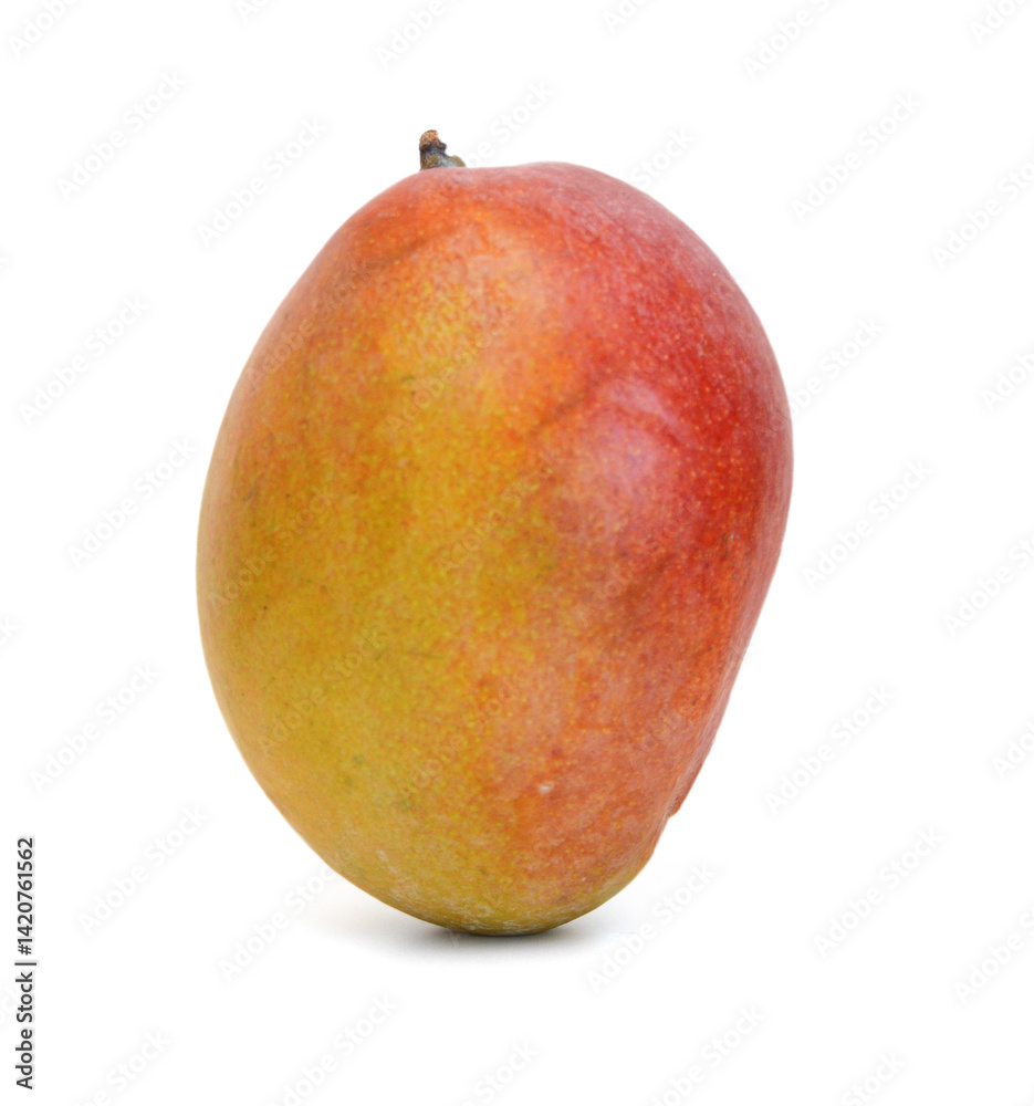 Stack ripe mango on white background Stack ripe mango on white background