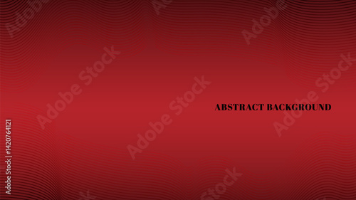 Abstract lines black and red gradient on background.