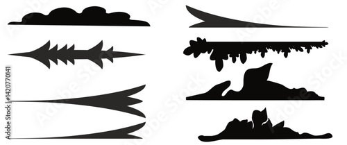 Applause flat and line icons set. Clapping hands symbol