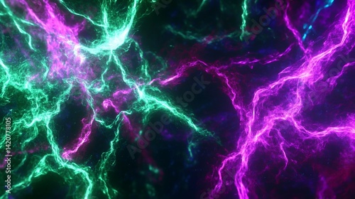 Mesmerizing Nebula Formation Abstract Background with Energy Flowing Through Space