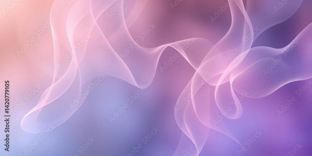 Fototapeta premium Abstract Purple Pink Flowing Wave Background Design