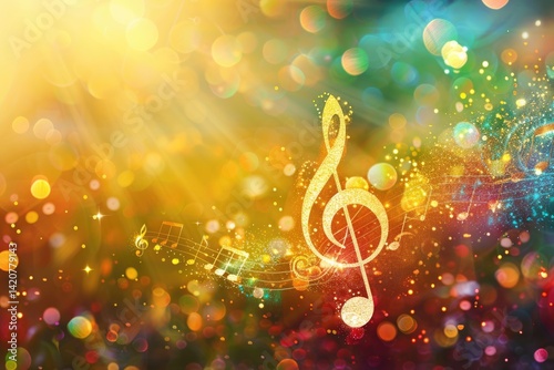 Abstract musical theme: vibrant background, seamless wallpaper, dynamic banner, spacious copy space, refined text placement, contemporary design, artistic poster, minimalist card, eye-catching flyer.