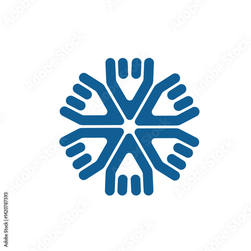 Network and Community team work support logo.