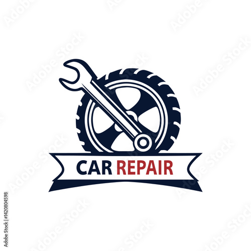 car repair logo vector 