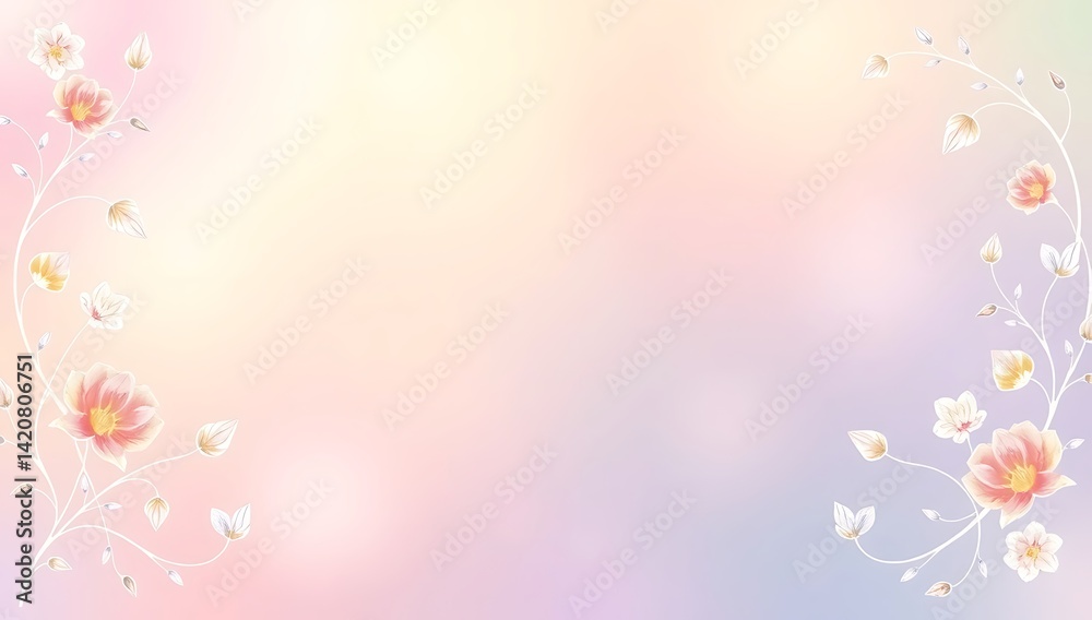 abstract background with flowers abstract background with flowers
