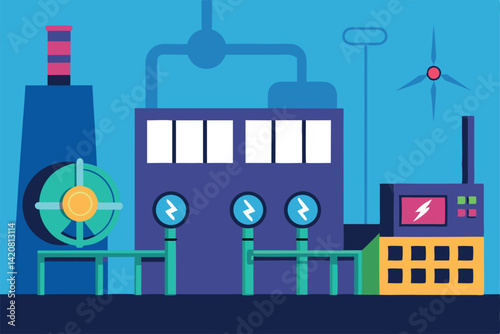 factory building and factory
