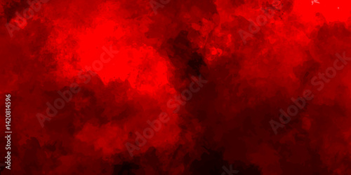 Dark red powder explosion cloud on black background. Abstract red and black grunge texture smoke. smoke fog misty texture overlay on dark black. paranormal red mystic smoke, clouds for movie.