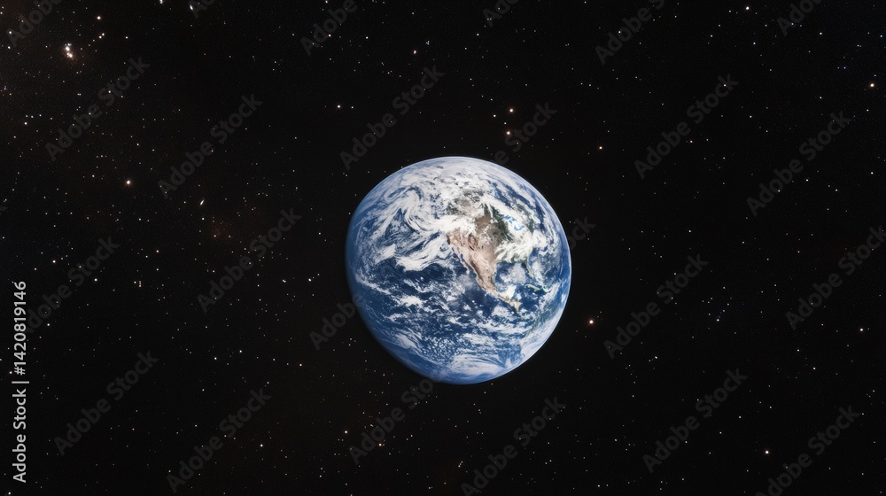 Orbital view of Earth illuminated against cosmic backdrop, detailed topographical features, crisp ocean boundaries, atmospheric light diffusion, grand scale planetary photography, scattered Orbital view of Earth illuminated against cosmic backdrop, detailed topographical features, crisp ocean boundaries, atmospheric light diffusion, grand scale planetary photography, scattered