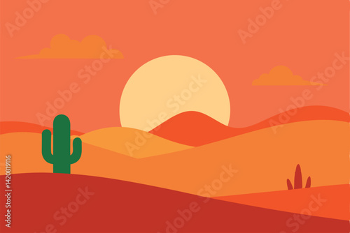 desert landscape with cactus