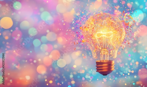 Creative light bulb concept symbolizing innovation, smart ideas, and strategic thinking—ideal for business, branding, or campaign visuals
