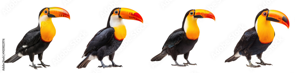 Fototapeta premium Toucan isolated on transparent background