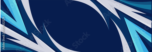blue sport background vector with sharp lines modern design