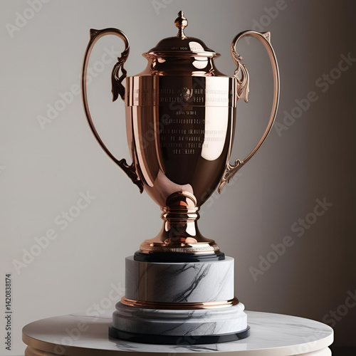 gold trophy cup isolated