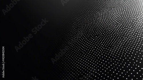 Ethereal particle field on a gradient background for modern design use