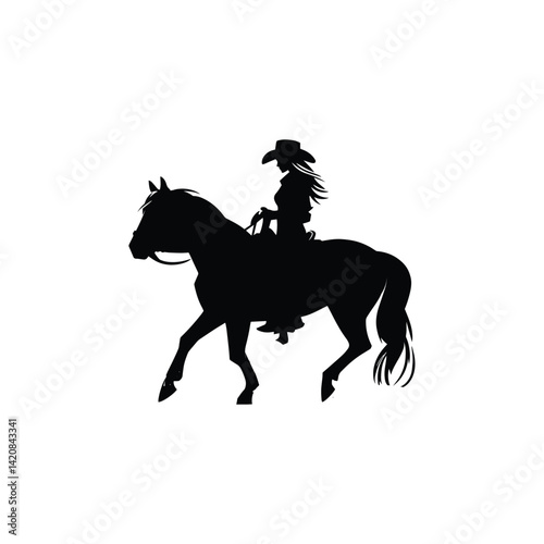 Cowgirl Vector art.