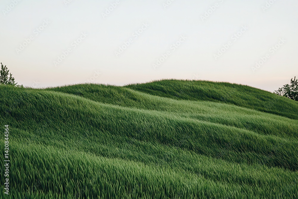 Lush green fields rolling hills Lush green fields rolling hills