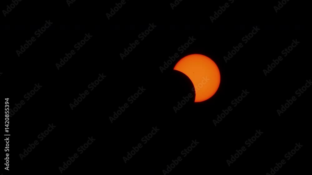 Solar Eclipse 2024 500mm with Solar Filter Astrophotography