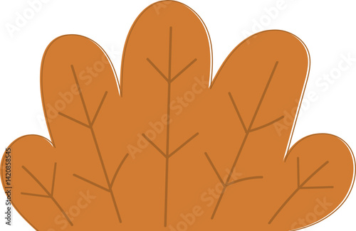 illustration of fall bush