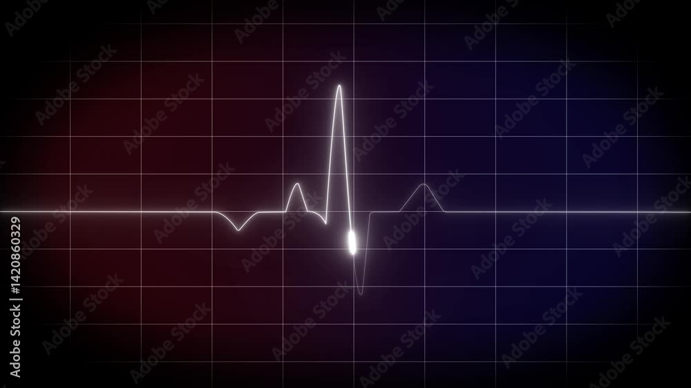 Glowing neon green color heartbeat rate and pulse on black screen, seamless and loop motion animate footage. Glowing neon green color heartbeat rate and pulse on black screen, seamless and loop motion animate footage.