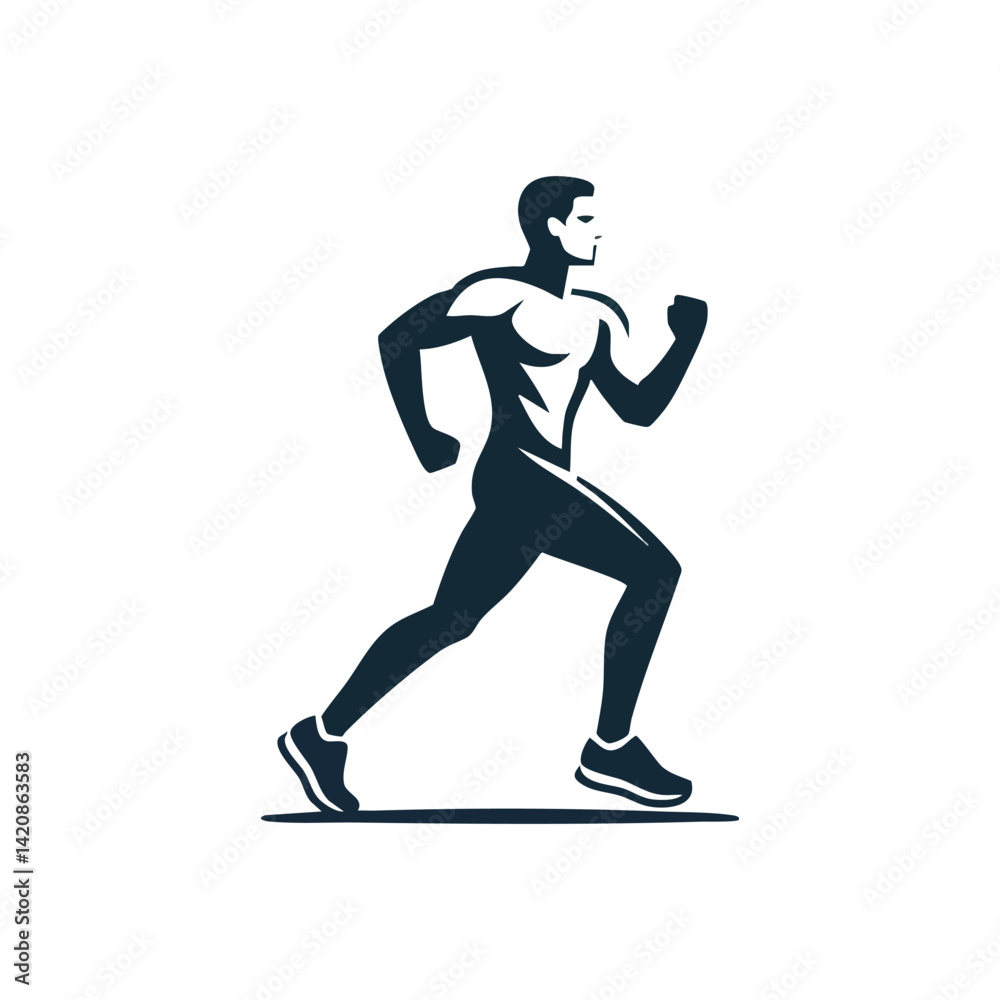 runner logo vector illustration runner logo vector illustration