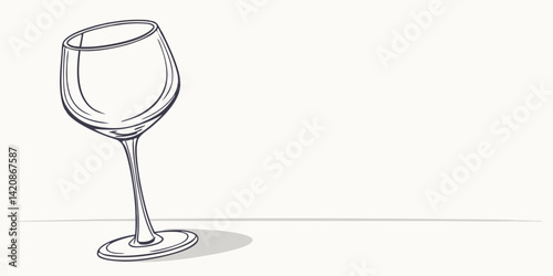 wine glass vector illustration on a plain background  generated by ai 