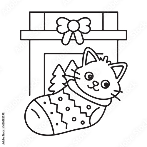 Cat moments meow life coloring pages, coloring book, line art, illustration, black & white, bold and easy coloring pages
