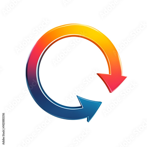 Free Download Circular arrow with refresh png - GFXLoad