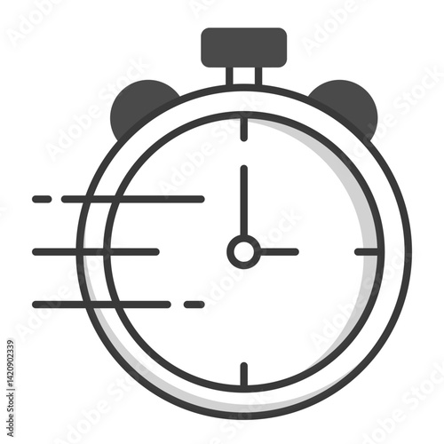 Speedy Processing Icon. Visual representation of speedy processing for financial and service UI use