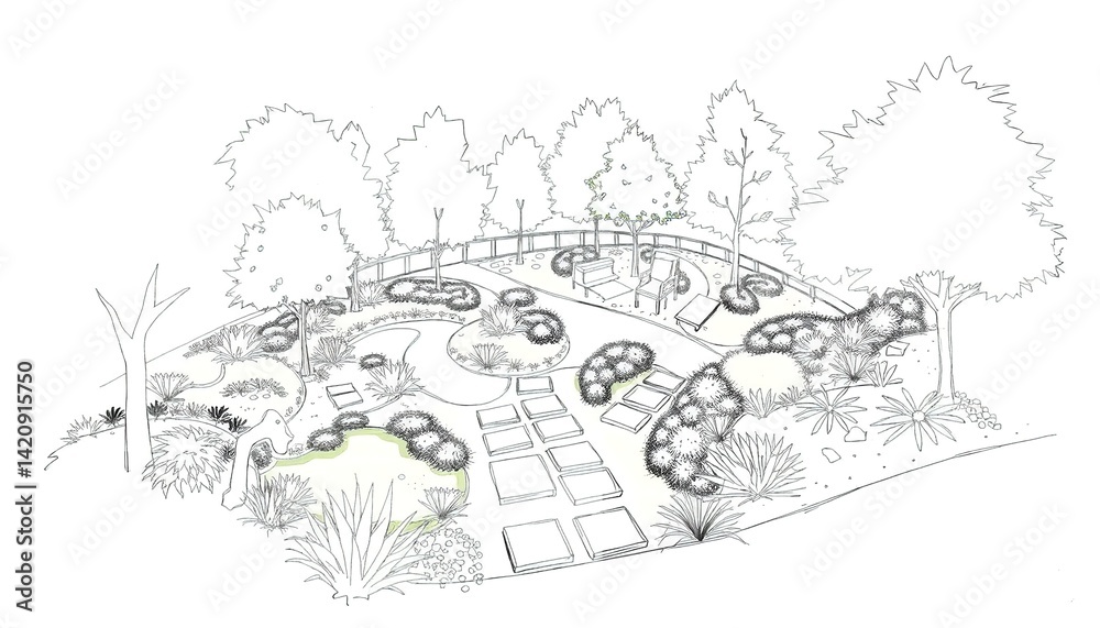 Fototapeta premium Business plan sketch