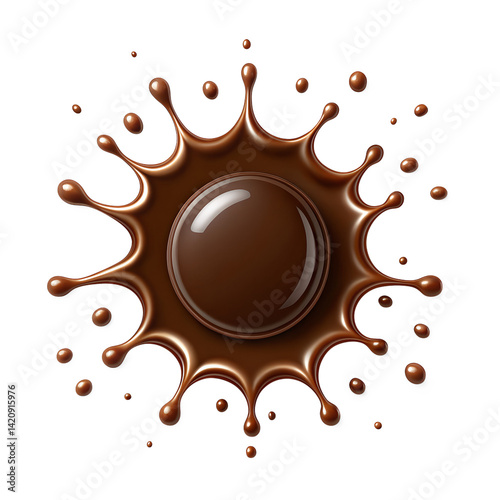 Chocolate splash, delicious dessert, sweet treat