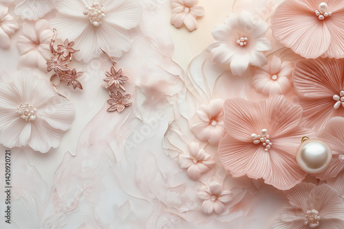 pink and white background