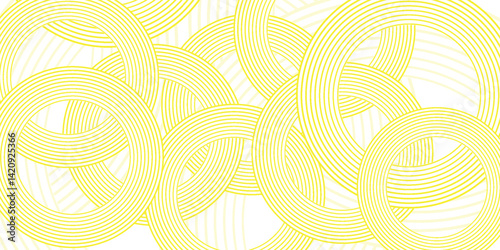 Pasta background, spaghetti abstract geometric pattern. Macaroni yellow poster. Wavy abstract pattern. Pasta vector illustration