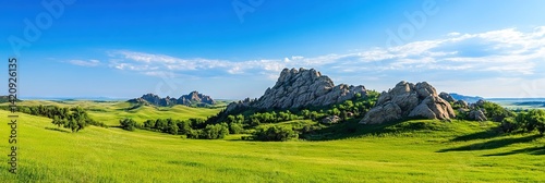 south dakota state landscape in united states north america