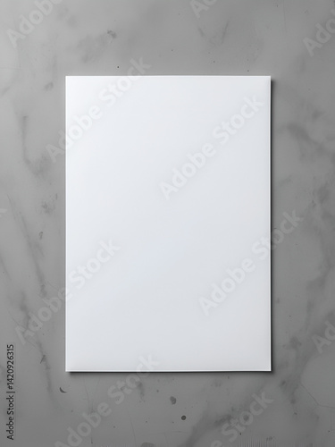 White blank sheets of a4 paper size or documents mockup on a gray background. Template for design blank paper sheets