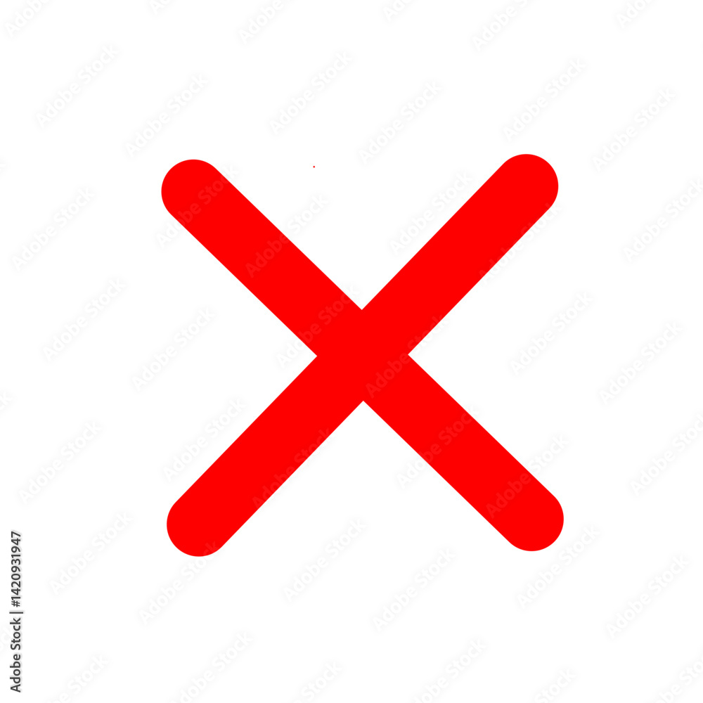 red cross mark red cross mark