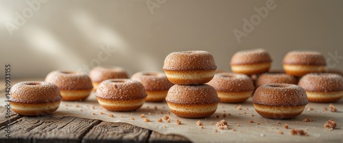 Delicious Homemade Doughnut Bites A Simple Recipe. photo