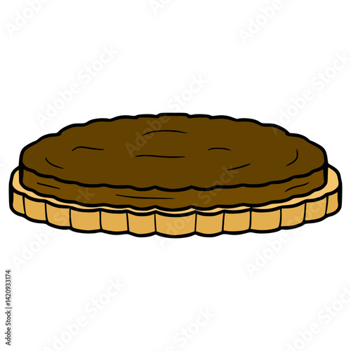 biscuit sandwich illustration hand drawn isolated vector