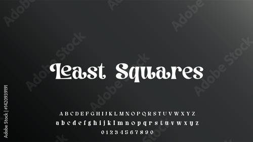 Lettering Minimalist Fashion. Elegant alphabet letters serif font and number. Typography fonts regular uppercase, lowercase.