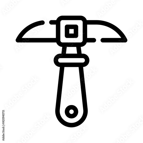 pickaxe line icon