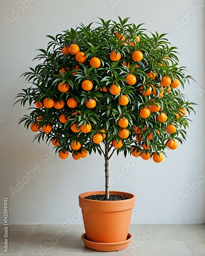 orange tree in pot