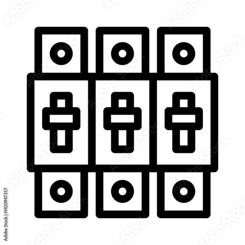 circuit breaker line icon