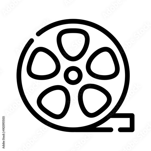 film reel line icon