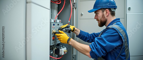 Electrical Safety Tips: Certified Installations, Regular Inspections, and User Education for Accident Prevention - Stock Photo Concept