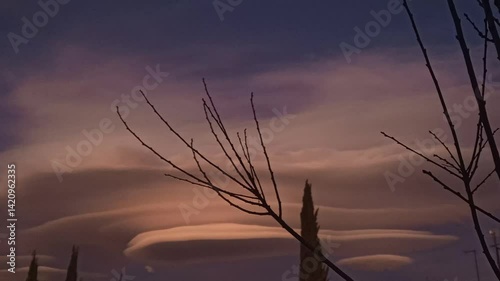sunset in the mountains