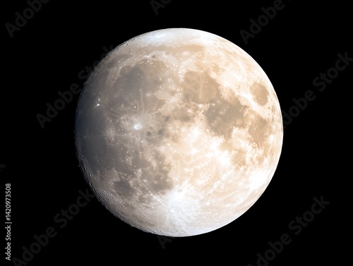 Full Moon Night Sky View photo