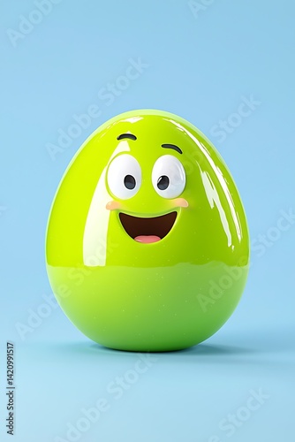 Happy Green Easter Egg.
